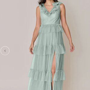 Revelry Keelie Tulle Dress Size 4 Sage